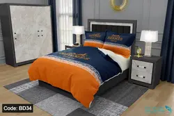 روتختی طرح hermes برند دکو کد BD34 | دارای قابلیت تغییر رنگ پشت لحاف و ملحفه