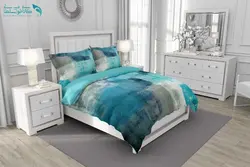 روتختی طرح آبرنگی آبی برند Turkev کد K453