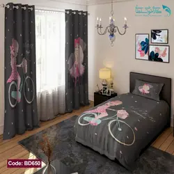 روتختی طرح دختری سوار بر دوچرخه یکنفره کد BD650