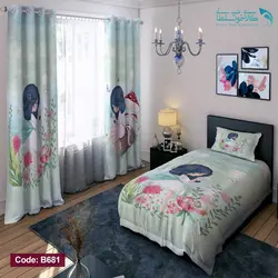 روتختی طرح  دختر بهار یکنفره کد B681