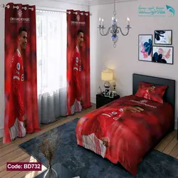 روتختی طرح رونالدو قرمز یکنفره کد BD732