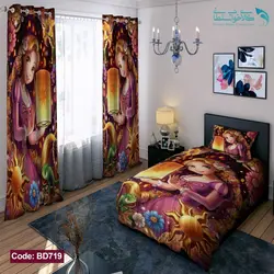 روتختی طرح راپونزل یکنفره کد BD719