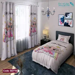 روتختی طرح پرنسس صورتی یکنفره کد BD716