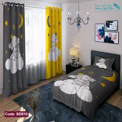 روتختی طرح ماه و ستاره یکنفره کد BD810