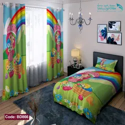 روتختی طرح دختر کفشدوزکی یکنفره کد BD866