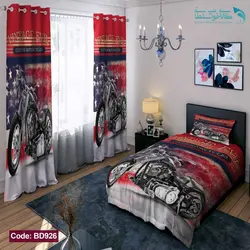 روتختی طرح موتور مشکی یکنفره کد BD926