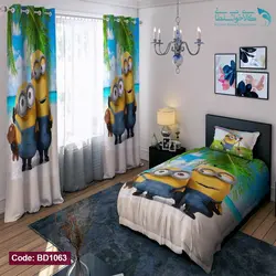 روتختی طرح مینیون ها یکنفره کد BD1063