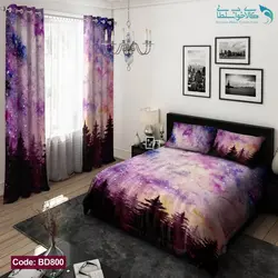 روتختی طرح کهکشان دو نفره کد BD800