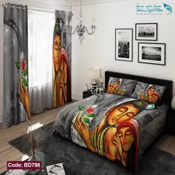 روتختی طرح عاشقانه دو نفره کد BD798