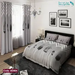 روتختی طرح پر دار دو نفره کد BD904