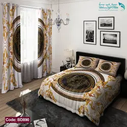 روتختی طرح VERSACE دو نفره کد BD890