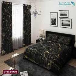 روتختی طرح سنگ مشکی دو نفره کد BD1015