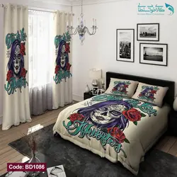 روتختی طرح اسکلت دو نفره کد BD1086