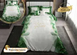 روتختی طرح برگ آبرنگ دونفره برند پارلاک کد A140