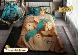 روتختی طرح برگ های زیبا دونفره برند پارلاک کد A135