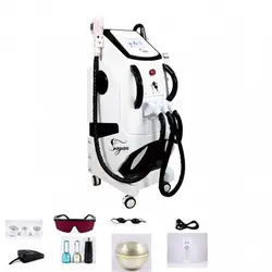 دستگاه لیزر اس اچ آر (SHR) فوق حرفه ای برند سایان با 3 طول موج آر اف + لیزر موهای زائد و پیکوشور ریمور تاتو نقطه زن