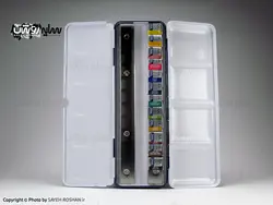 آبرنگ وینزور 12 رنگ سری کاتمن پالت فلزی