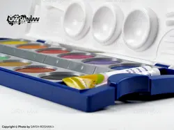 آبرنگ پلیکان 12 رنگ شاسی دار | فروشگاه سایه روشن