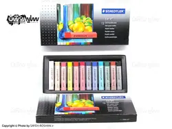 پاستل گچی 12 رنگ استدلر | فروشگاه سایه روشن