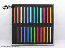 پاستل گچی 24 رنگ مکعبی کوه نور | فروشگاه سایه روشن