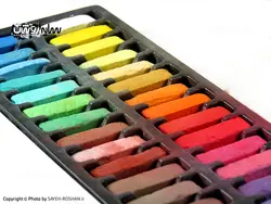 پاستل گچی 32 رنگ نیمه ریوز | فروشگاه سایه روشن