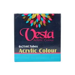 رنگ اکرلیک 6 رنگ وستا | فروشگاه سایه روشن