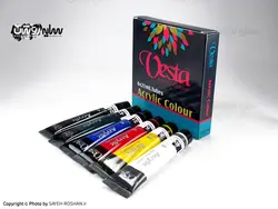 رنگ اکرلیک 6 رنگ وستا | فروشگاه سایه روشن