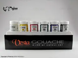 گواش 6 رنگ وستا | فروشگاه سایه روشن