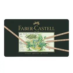 مداد پاستل گچی 60 رنگ فابرکاستل جعبه فلز | فروشگاه سایه روشن