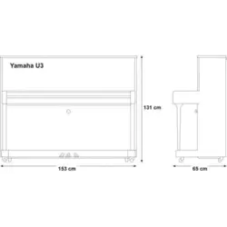 خرید پیانو آکوستیک Yamaha U3 + مشخصات فنی کامل - سازکالا