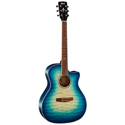 Cort GA-QF - Coral Blue Burst | قیمت گیتار آکوستیک - سازکالا