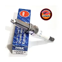 یک دست(4عدد) شمع ان جی کی ژاپن NGK جعبه آبی مدل 94937 LZKR6B-E پایه بلند یورو4 مناسب Rio 1.6 2014~17 کیاریو