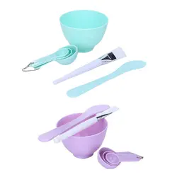 ست کاسه و کاردک و قلمو ماسک 4 در 1