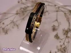 دستبند مردانه چرم استیل DM1019 | فروشگاه اکسسوری سناتور مد