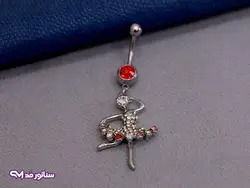 پیرسینگ ناف نگین دار PI9068 | فروشگاه اکسسوری سناتورمد
