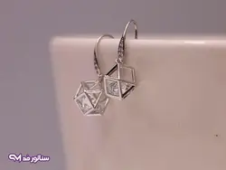 گوشواره نقره ای رنگ G5130 جذاب | فروشگاه اکسسوری سناتور مد