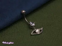 پیرسینگ ناف طرح چشم نگین دار PI9067 | فروشگاه سناتور مد