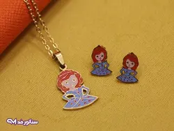 نیم ست بچگانه طرح دختر NB8009 | فروشگاه اکسسوری سناتور مد