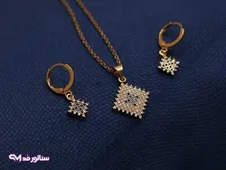 نیم ست نگین دار سناتورمد N8122 | فروشگاه بدلیجات سناتور مد