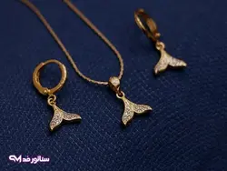 نیم ست طرح طلا N8110 | فروشگاه اکسسوری و زیور آلات سناتور مد