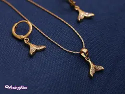 نیم ست طرح طلا N8110 | فروشگاه اکسسوری و زیور آلات سناتور مد