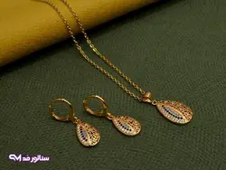 نیم ست ضد حساسیت نگین دار N8078 | فروشگاه بدلیجات سناتور مد