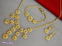 سرویس زنانه طرح طلا N8084 | فروشگاه بدلیجات سناتور مد