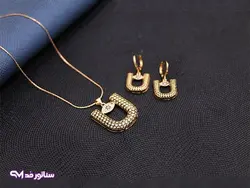 نیم ست طرح طلا تراش N8099 | فروشگاه اکسسوری سناتور مد