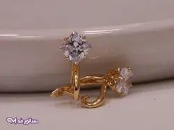 گوشواره نگین دار ژوپینگ G5031 | فروشگاه اکسسوری سناتور مد