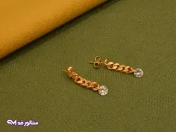 گوشواره کارتیر نگین دار G5065 | فروشگاه اکسسوری سناتور مد