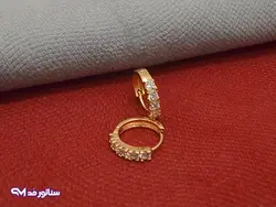 گوشواره حلقه ای ژوپینگ G5095 | فروشگاه اکسسوری سناتور مد