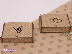 جعبه نیم ست چوبی B8018 | فروشگاه بدلیجات سناتور مد