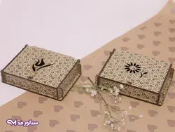 جعبه نیم ست چوبی لوکس B8021 | فروشگاه بدلیجات سناتور مد