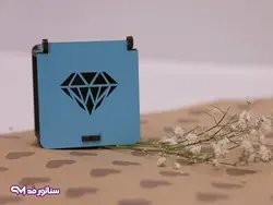 جعبه انگشتر چوبی لوکس B8022 | فروشگاه بدلیجات سناتور مد